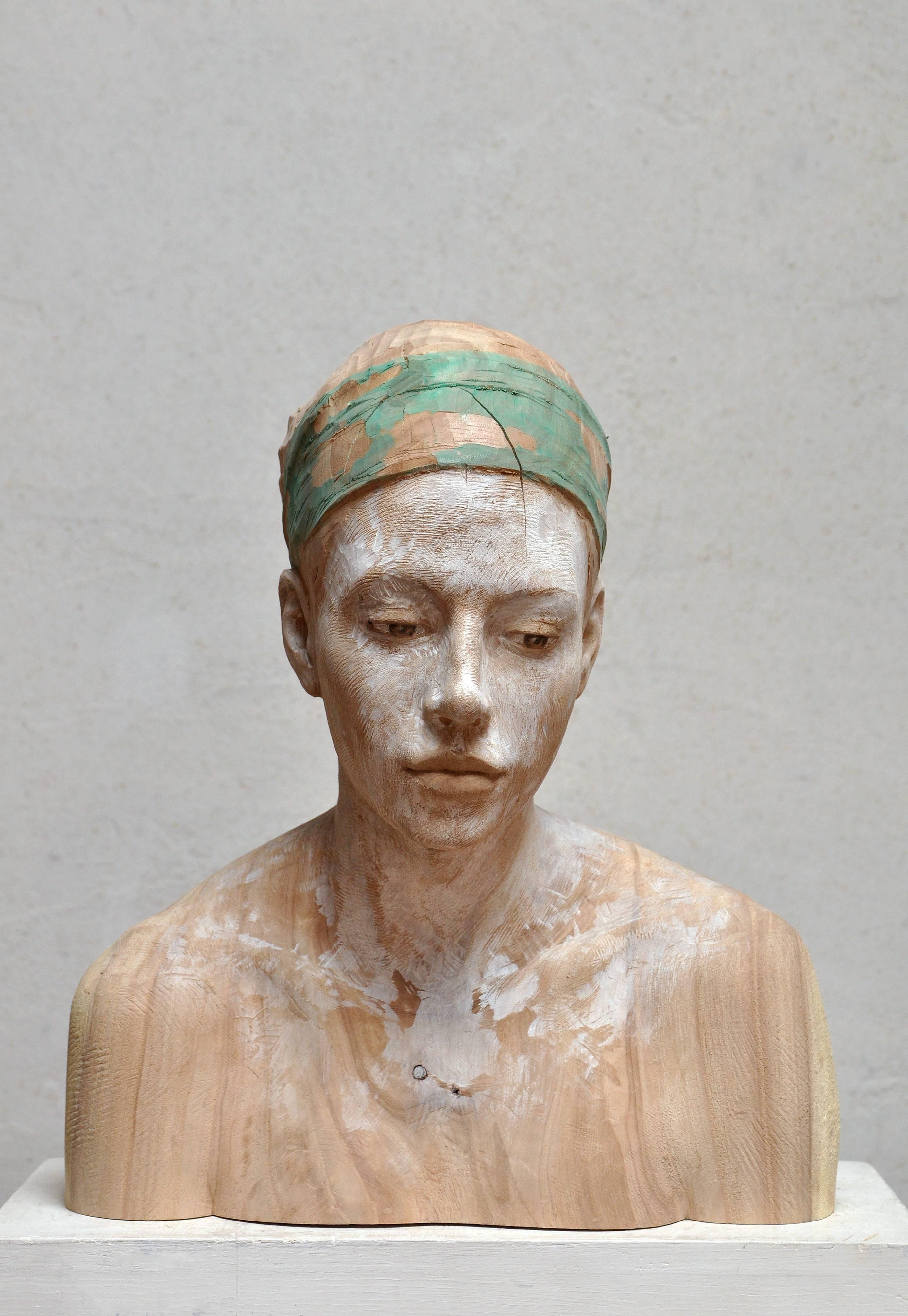 The Timid One - Sculpture by Bruno Walpoth