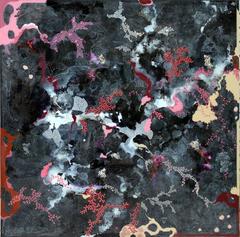 Reverie II - mixed media on wood panel