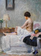 Nude Awakening - Albert Braïtou-Sala (1885-1972)