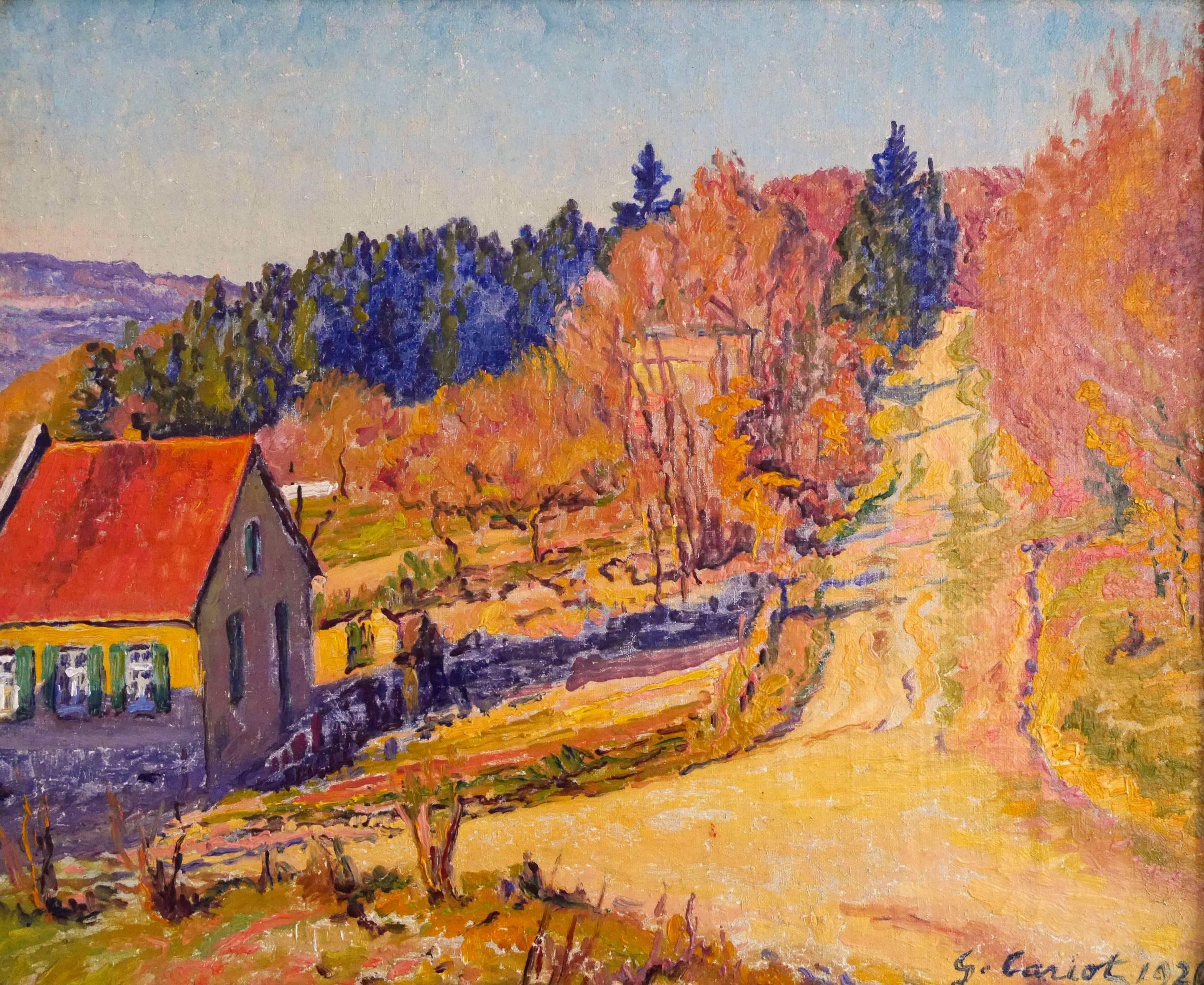 Gustave Camille Gaston Cariot Still-Life Painting - Shadows
