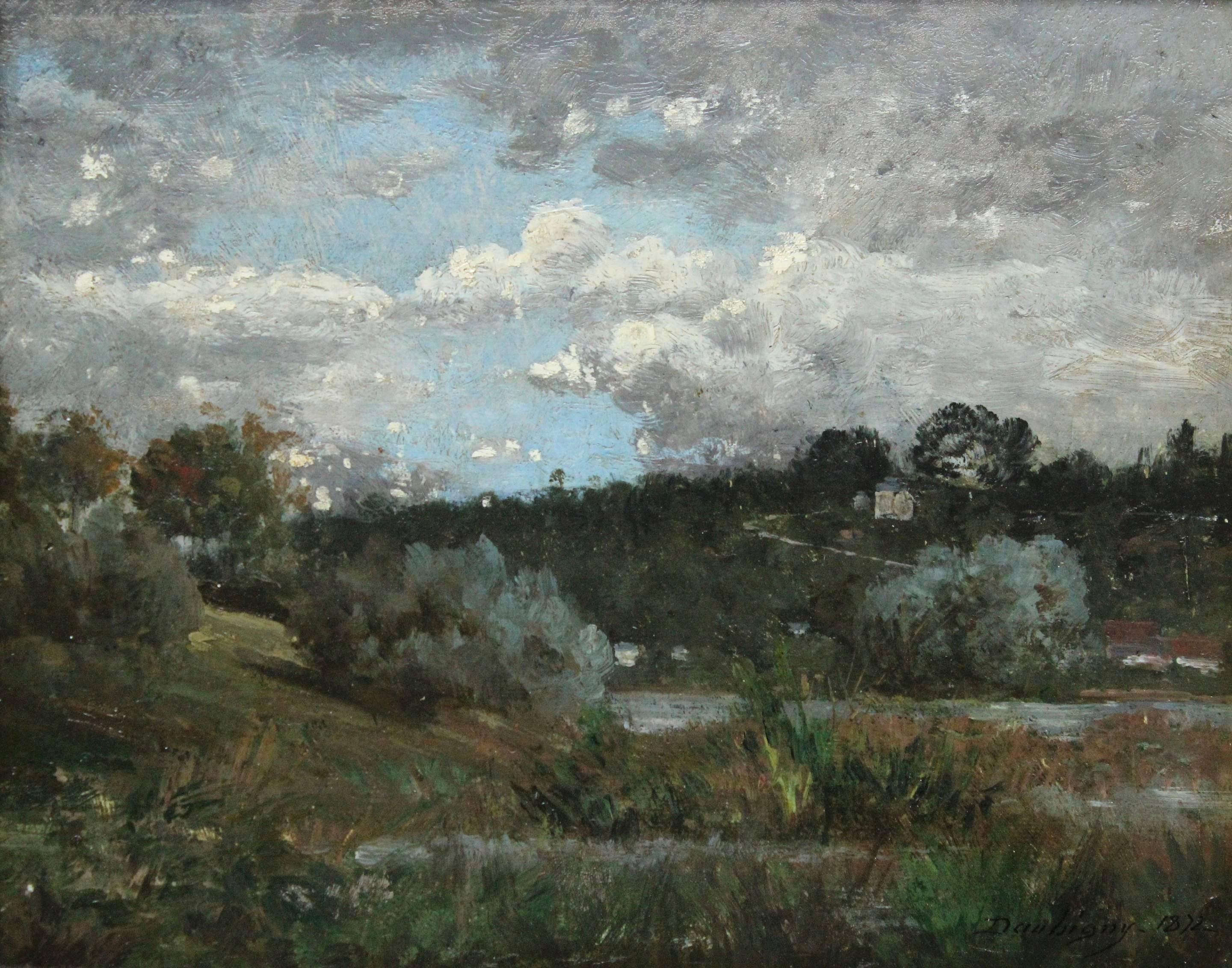 Charles François Daubigny Landscape Painting - Barbizon Landscape