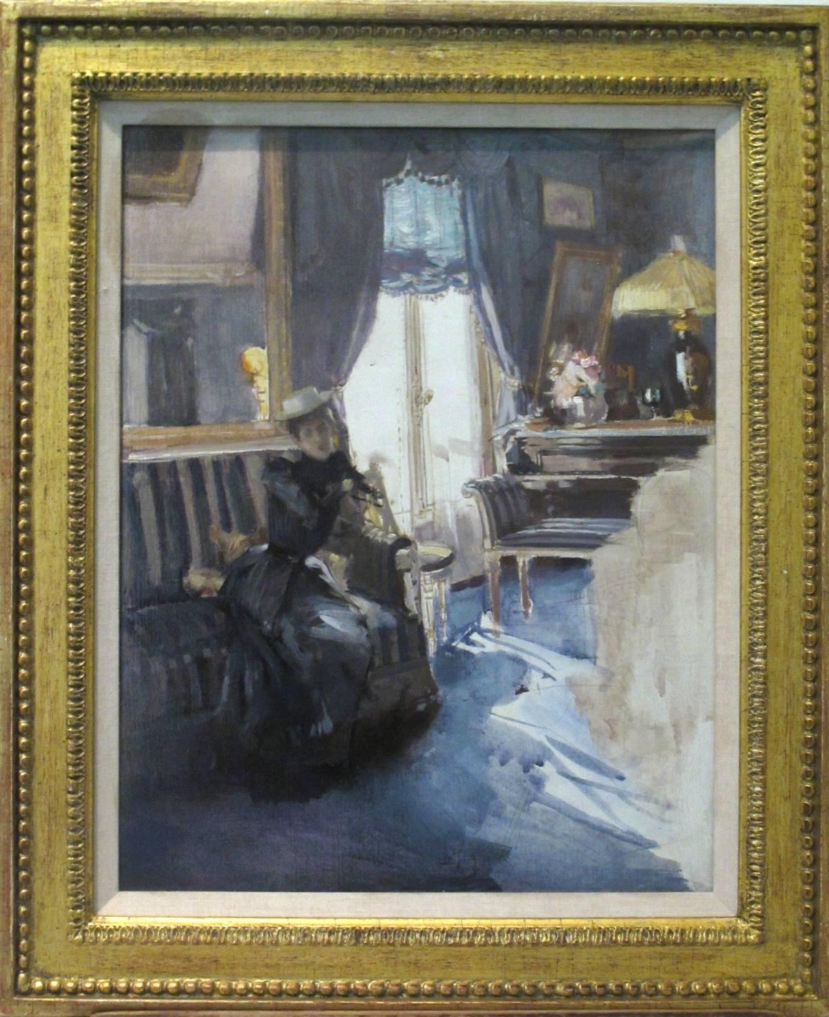 Paul César Helleu Interior Painting - Parisian Elegant