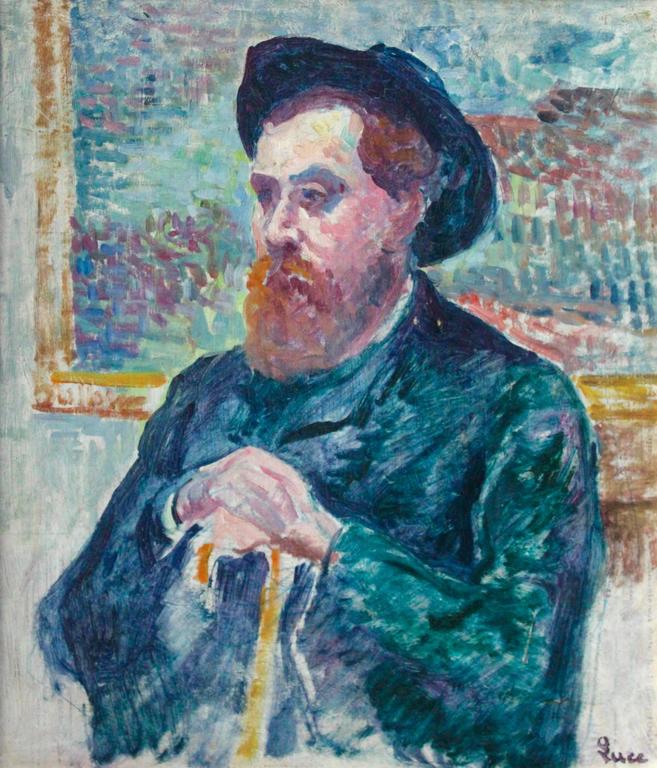 Maximilien Luce Portrait Painting - Portrait of a Gentleman
