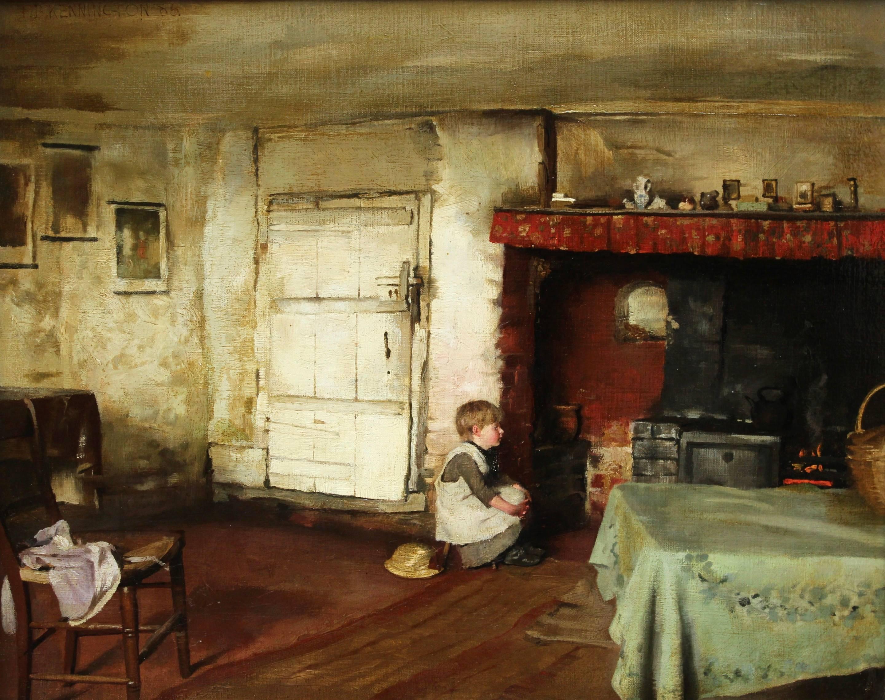 Thomas Benjamin Kennington Interior Painting - In the Kitchen