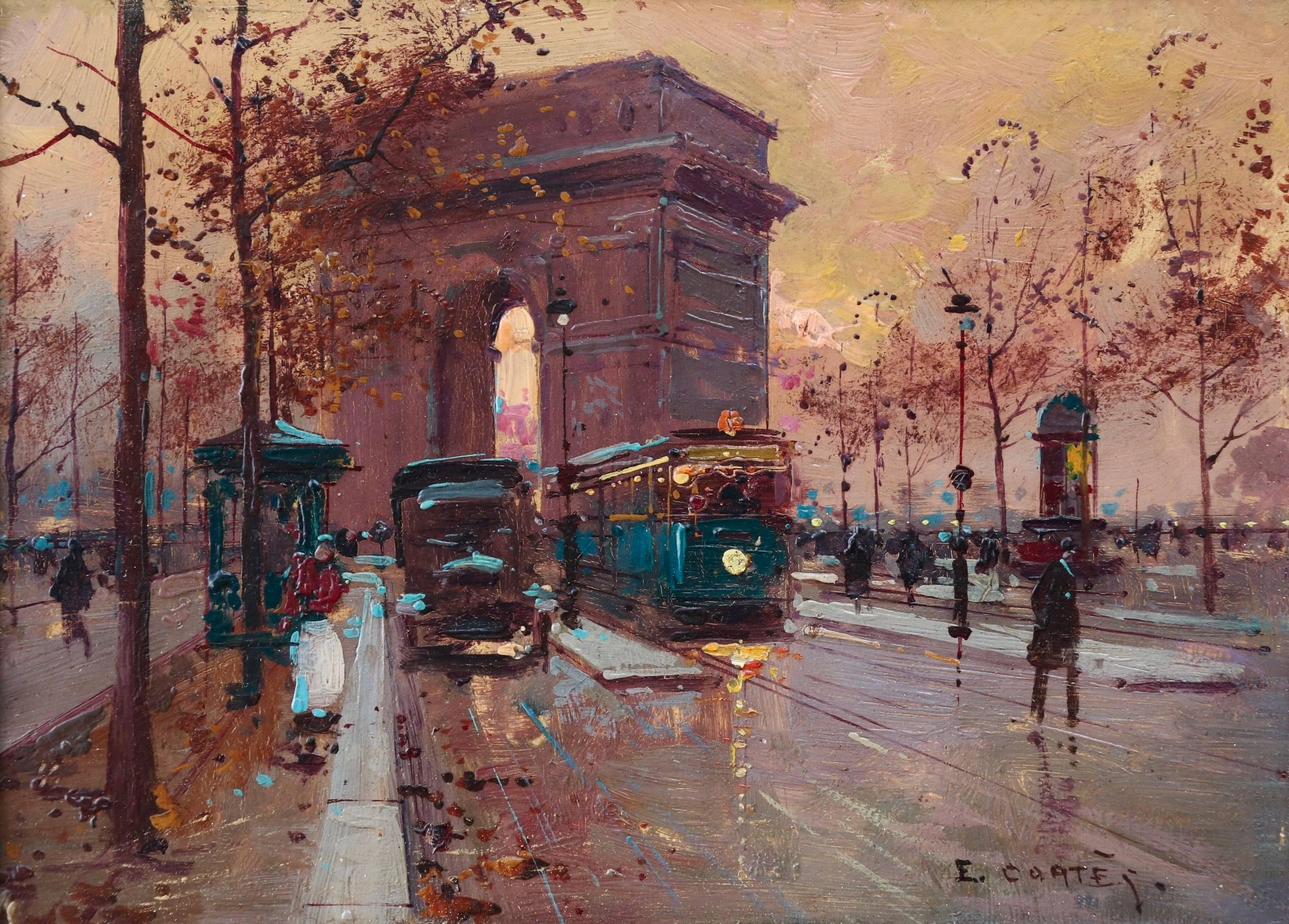 Édouard Leon Cortès Figurative Painting - Arc De Triomphe
