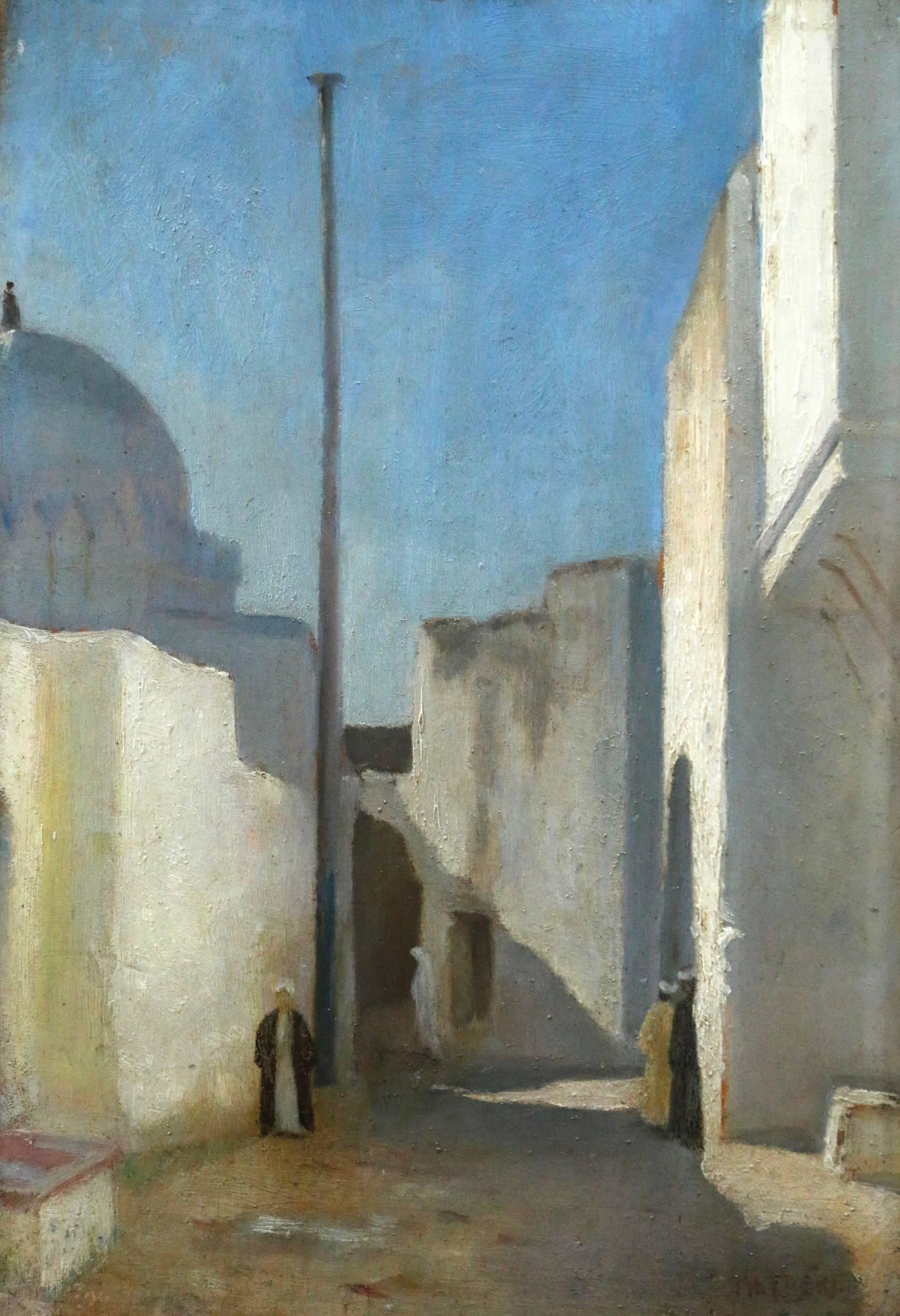Theodore Frère Figurative Painting - Arabs in a Street