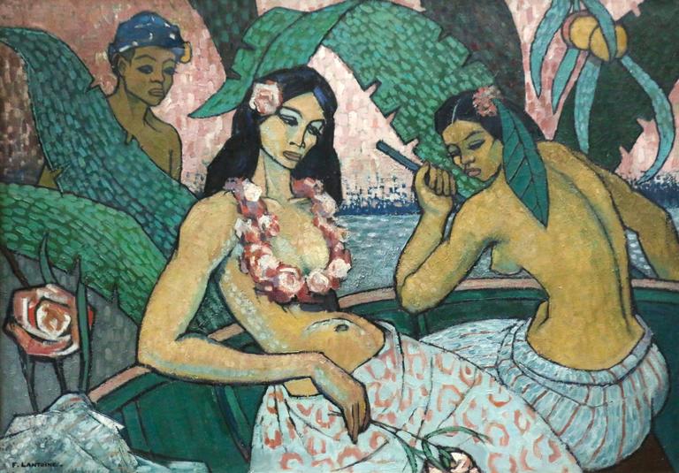 Fernand Lantoine Portrait Painting - Pacific Natives