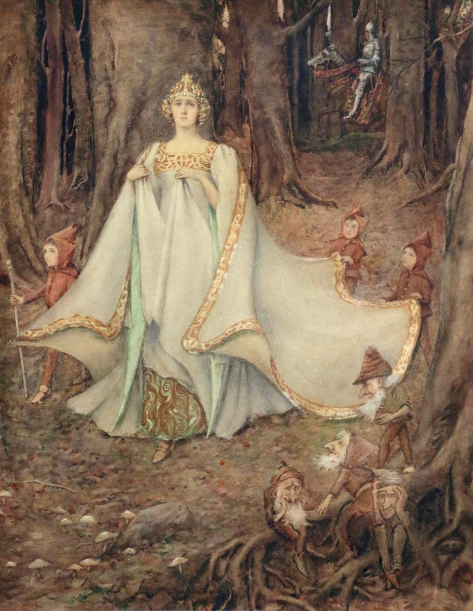 Henry Meynell Rheam - The Fairy Queen at 1stDibs | fairy queen painting ...