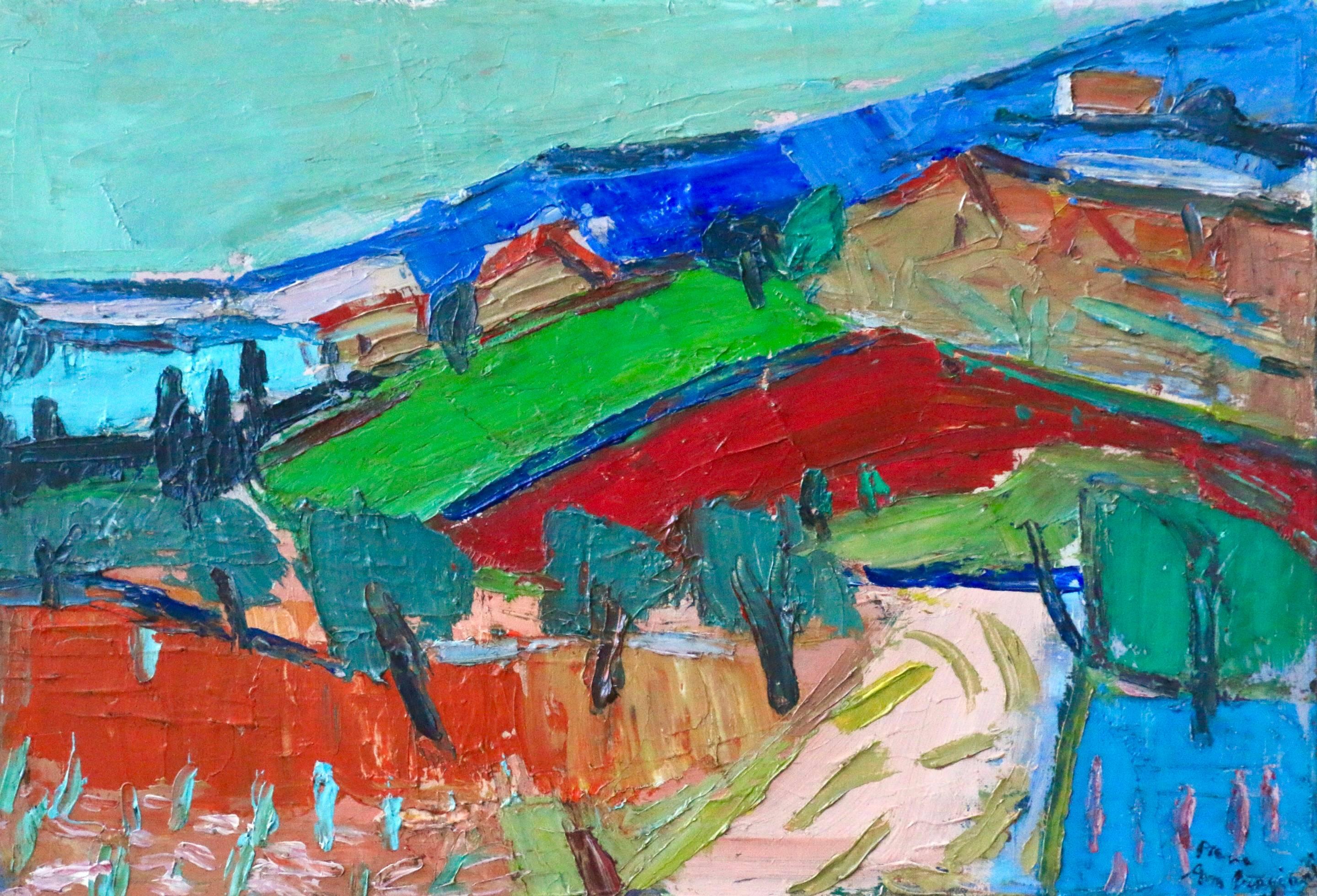 Pierre Ambrogiani Landscape Painting - Paysage - Provence