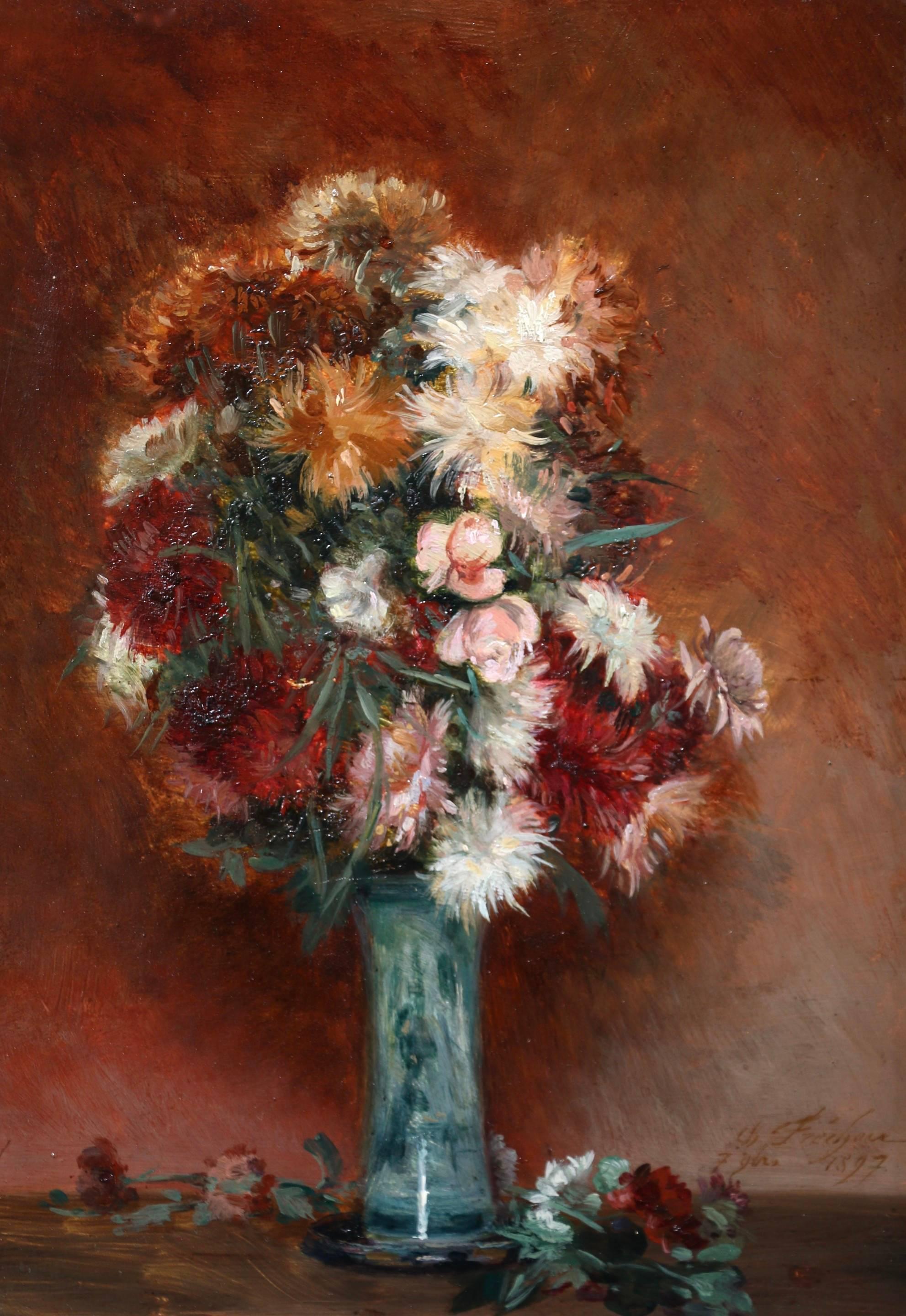 Charles Fr̩chon Interior Painting - Flowers