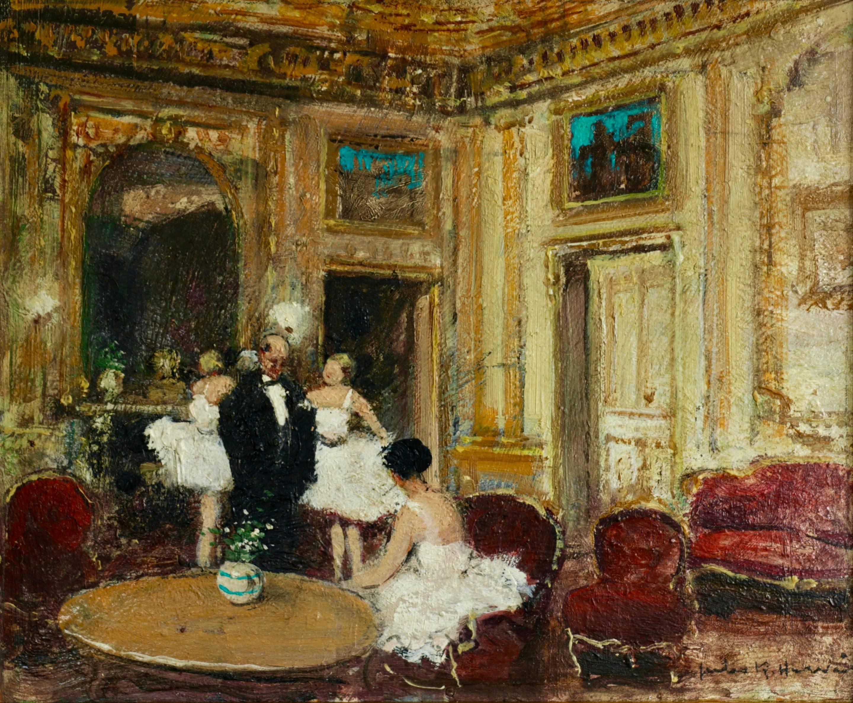 Jules René Hervé Figurative Painting - The Opera