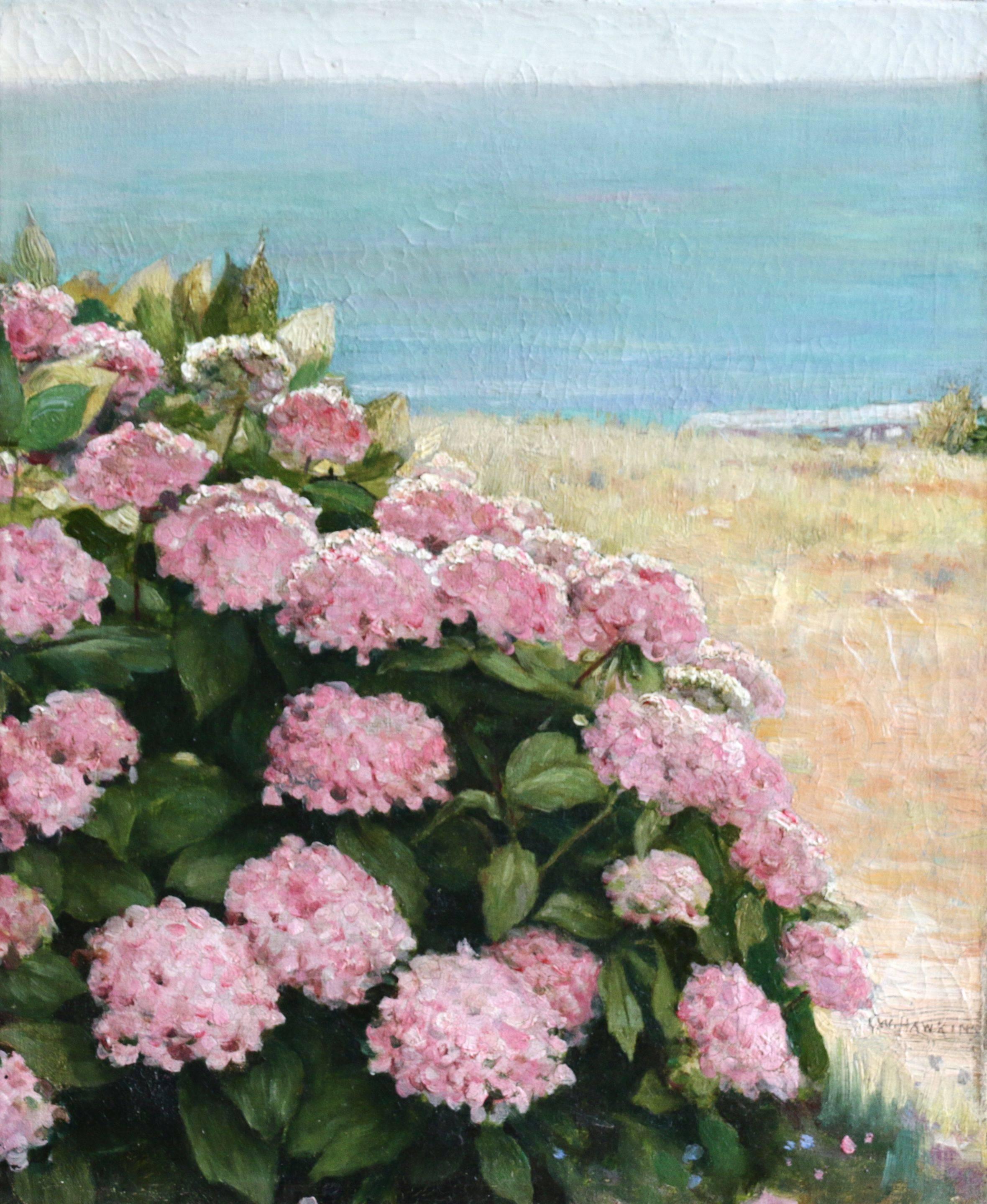 Louis Welden Hawkins Landscape Painting - Hortensias on the Coast