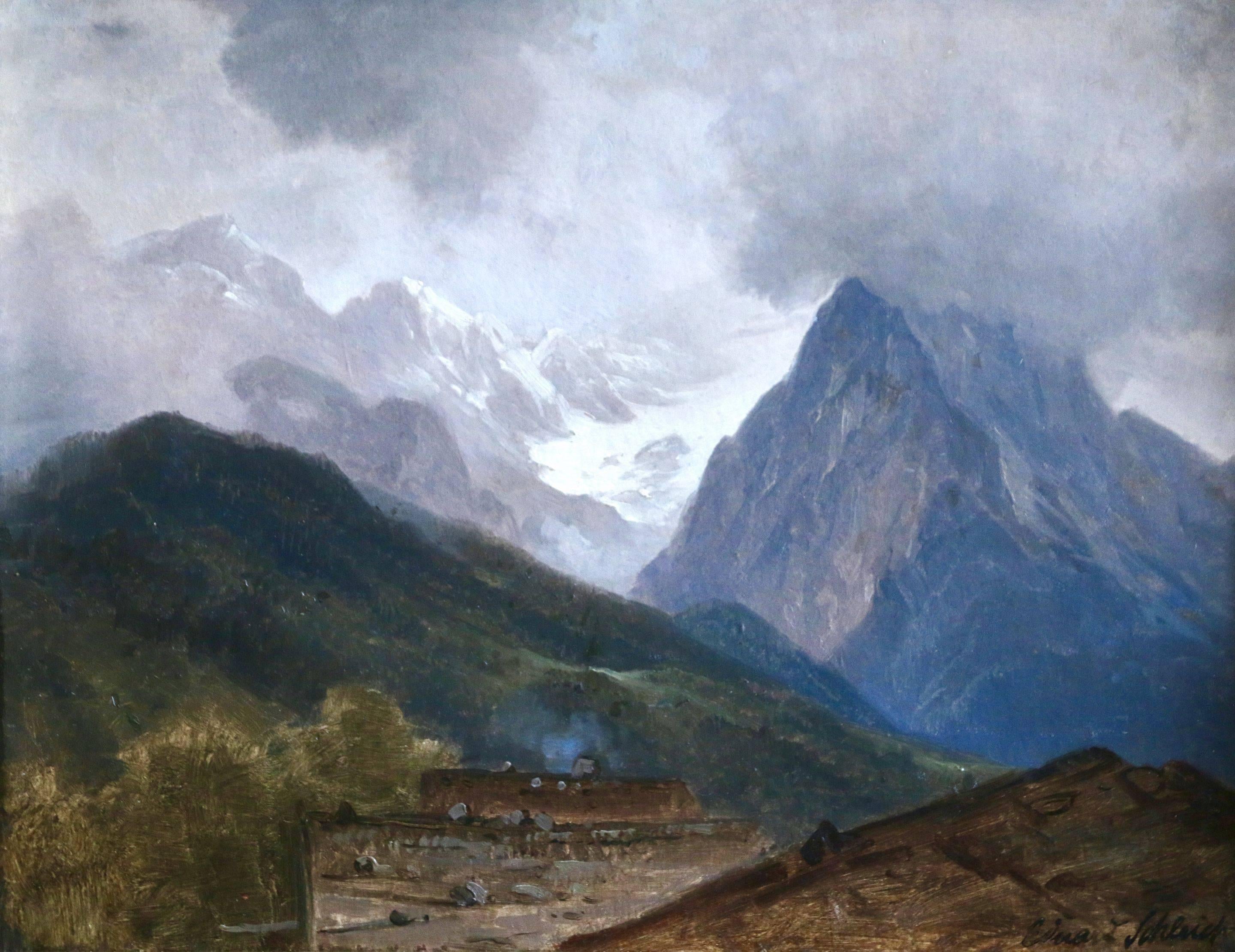 Eduard Schleich Landscape Painting - In the Alps
