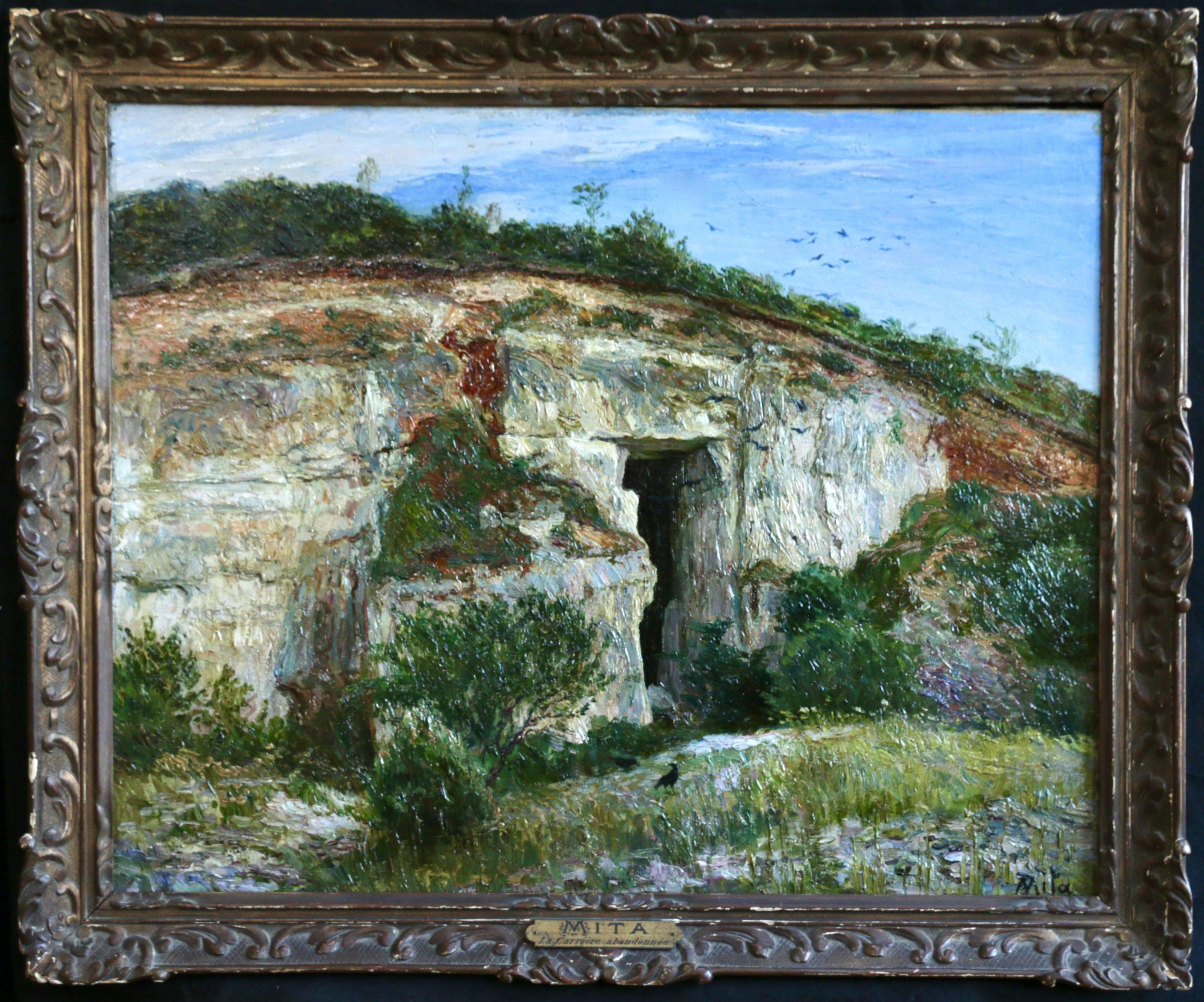 Georges Mita Landscape Painting - La Carriere Abandonnée