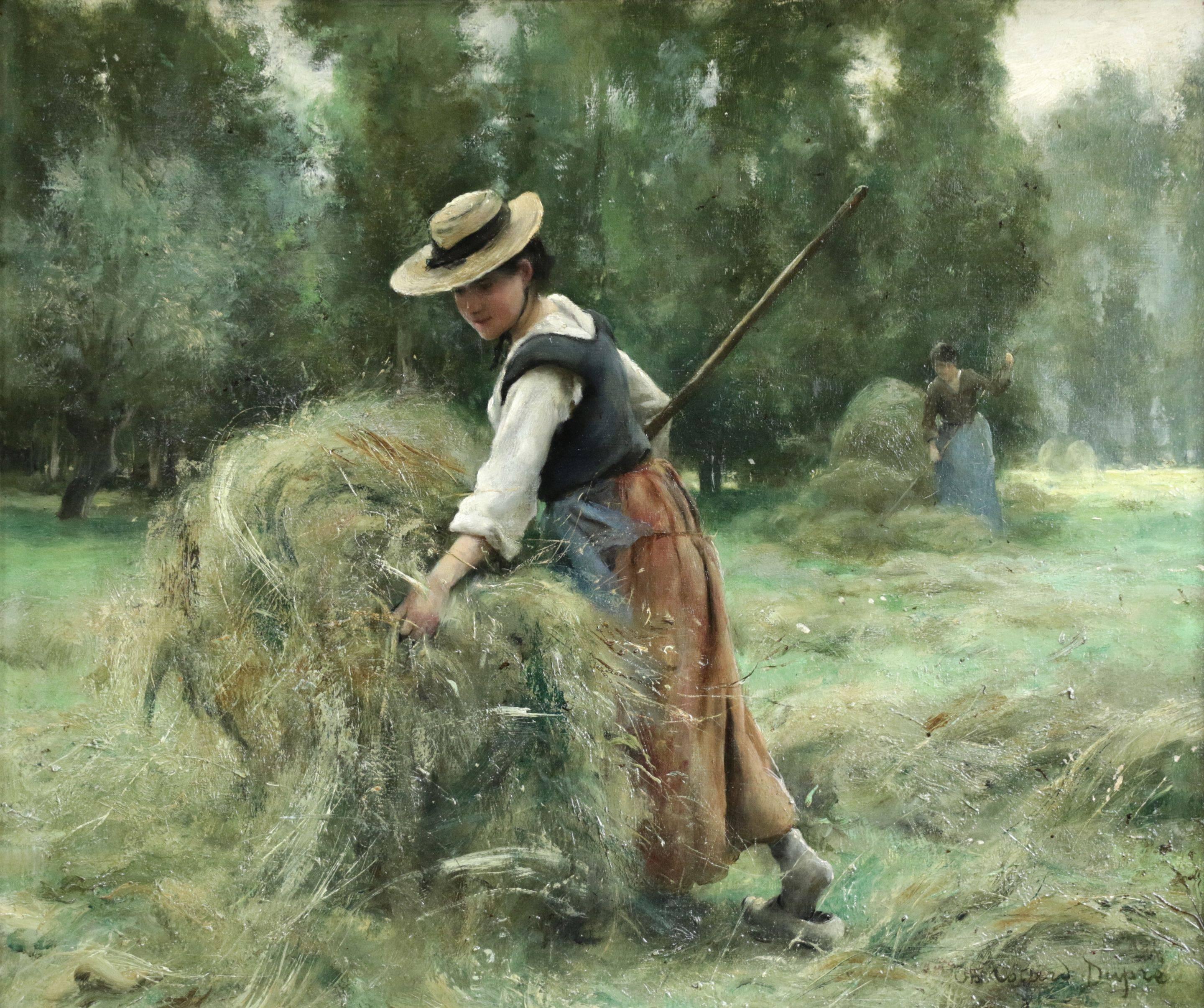 Therese Marthe Françoise Cotard-Dupre Figurative Painting - The Gleaners