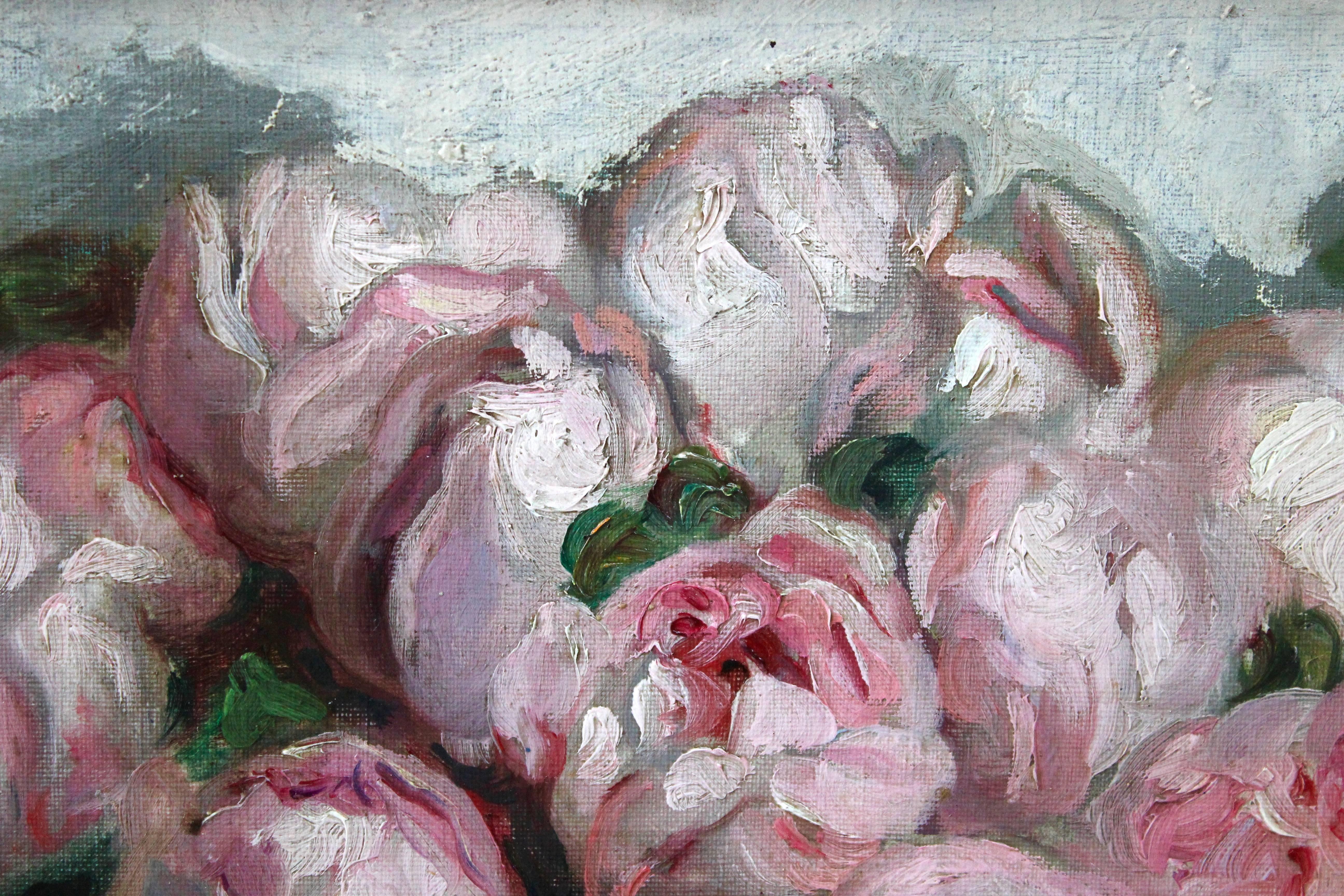 Rosen (Impressionismus), Painting, von Lucien Mignon