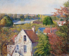 Coin de l'Oise - Pontoise - Impressionst Landscape Oil by Frederic Samuel Cordey