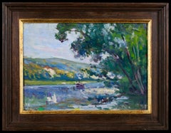 Rollesboise - Impressionist Landscape Oil Painting by Maximillien Luce