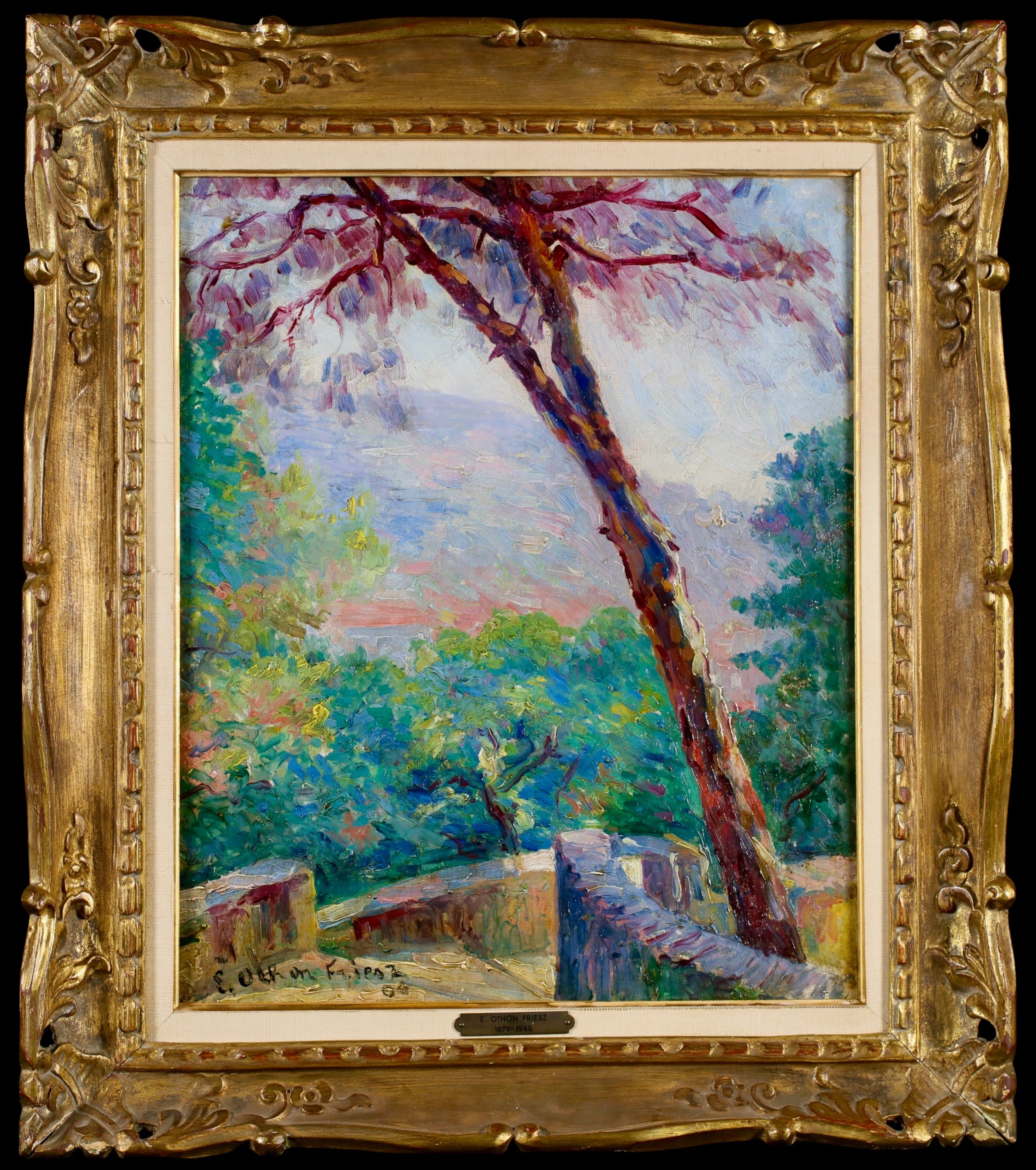 Achille-Émile Othon Friesz Landscape Painting - Chemin a Travers les Collines - Post Impressionist Landscape Oil by Othon Friesz