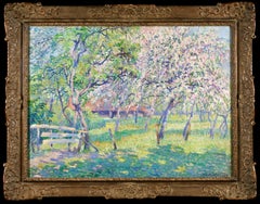 Le Verger en Fleurs - Impressionist Landscape Oil by Juliette Wytsman