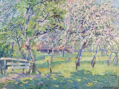 Le Verger en Fleurs - Impressionist Landscape Oil by Juliette Wytsman