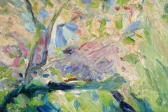 Le Jardin Fleuri - Post Impressionist Landscape Oil by Robert Antoine Pinchon