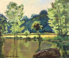 Paul Émile Pissarro, Reflections on the River —Post-Impressionist Normandy Lands