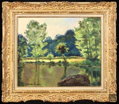 Paul Émile Pissarro, Reflections on the River —Post-Impressionist Normandy Lands