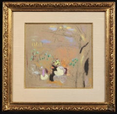 Édouard Vuillard, Square Berlioz, Paris — Signed Nabi Pastel, c. 1915, Paris