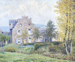 Rodolphe Wytsman - La Vieille Ferme de Profondeville, luministe belge, 1913