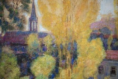 Victor Charreton - Murols in autunno, olio post-impressionista francese del 1925