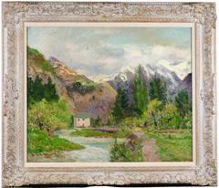 Maxime Maufra - Le Bourg-d'Oisans, Alpine Post-Impressionist Oil, 1904