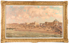 Jacques-Emile Blanche - Scheveningen Beach and the Kurhaus, Oil, 1930