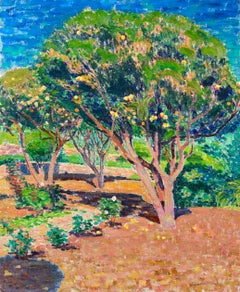 Ernest Yarrow Jones - Dipinto a olio originale del 1905, firmato, "Jardin D'Orangers"