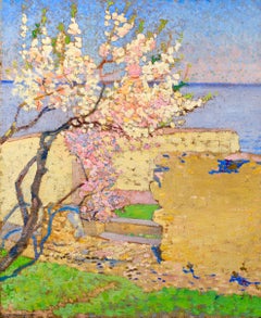 Ernest Yarrow Jones - Olio su tela originale autografato "Le Printemps"