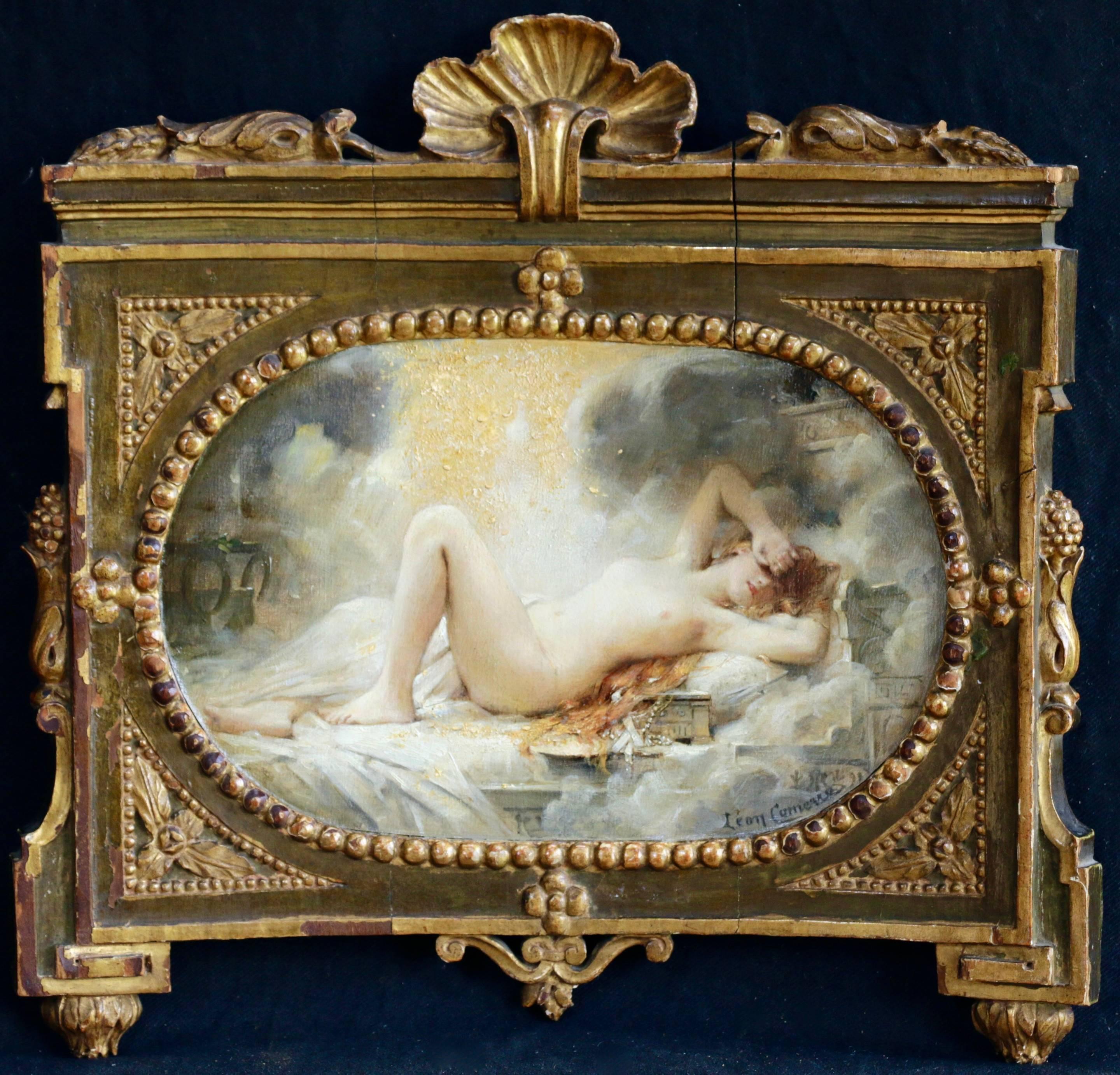 Dana and the Shower of Gold - Painting by Léon François Comerre