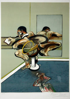 Figure Writing Reflected in a Mirror