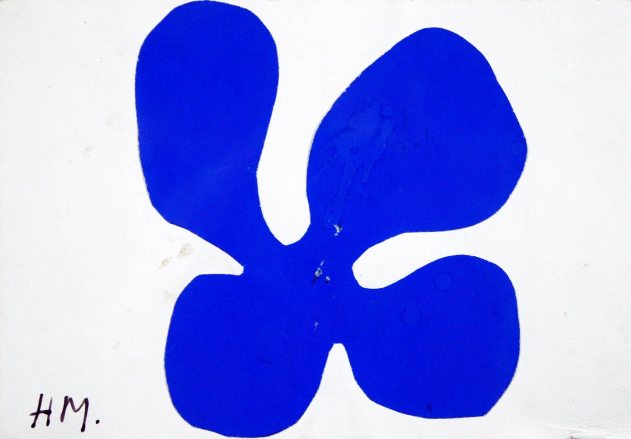 Henri Matisse Figurative Painting - Blue Flower