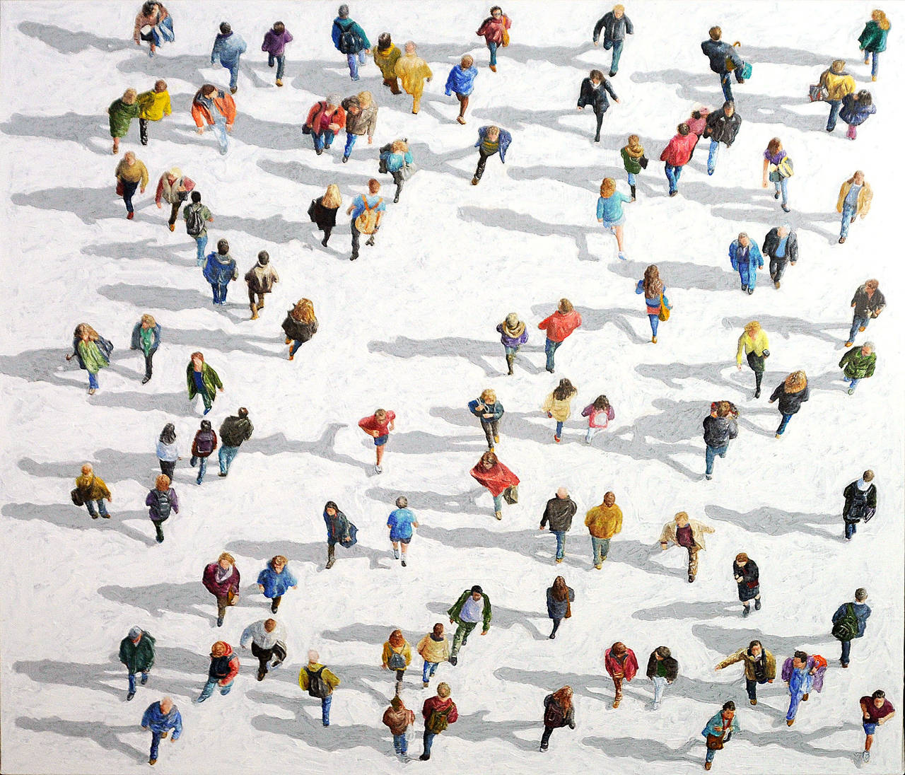 James Zwadlo Figurative Painting - Pedestrians 533