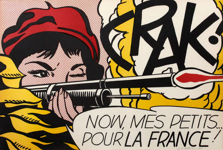 Roy Lichtenstein Figurative Print - Crak!