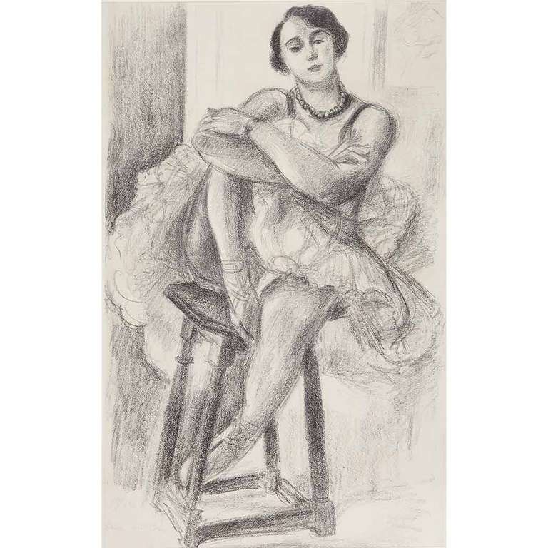 Henri Matisse Figurative Print - Danseuse au Tabouret