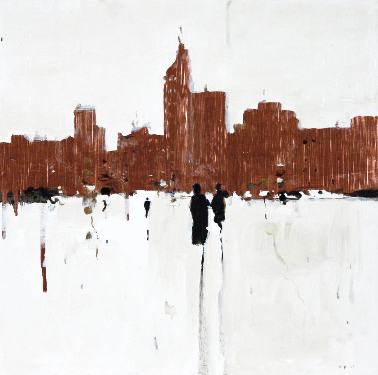 Estudio de construcción - Painting de Geoffrey Johnson