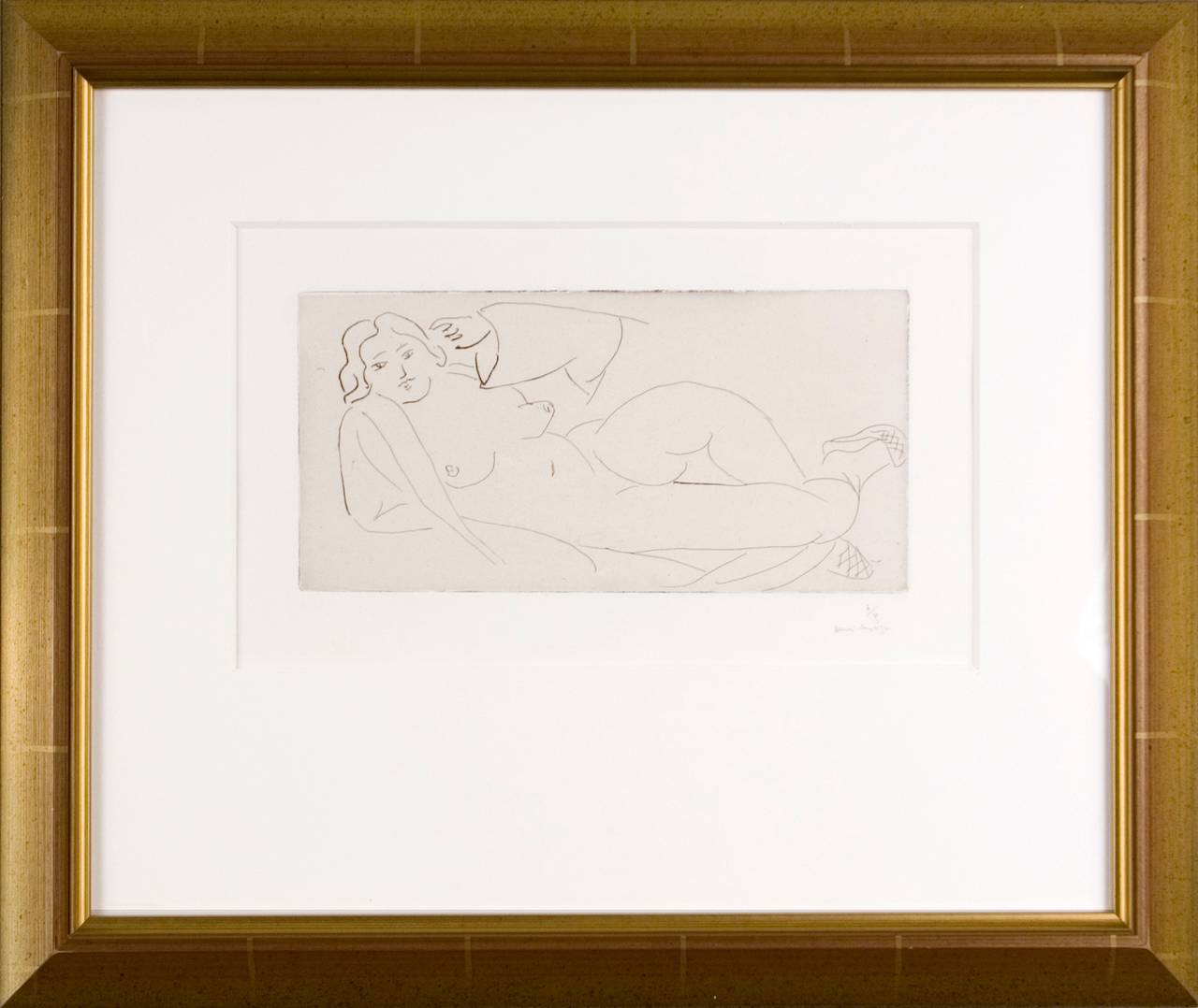 Nu Allonge Aus Babouches De Paille Tresse