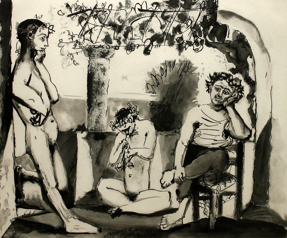 Pablo Picasso Figurative Print - Bacchanale