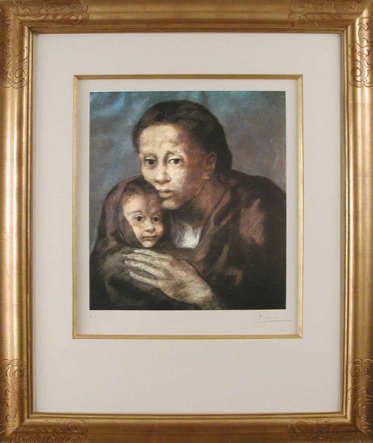 Pablo Picasso Portrait Print - Mother & Child, Barcelona Suite