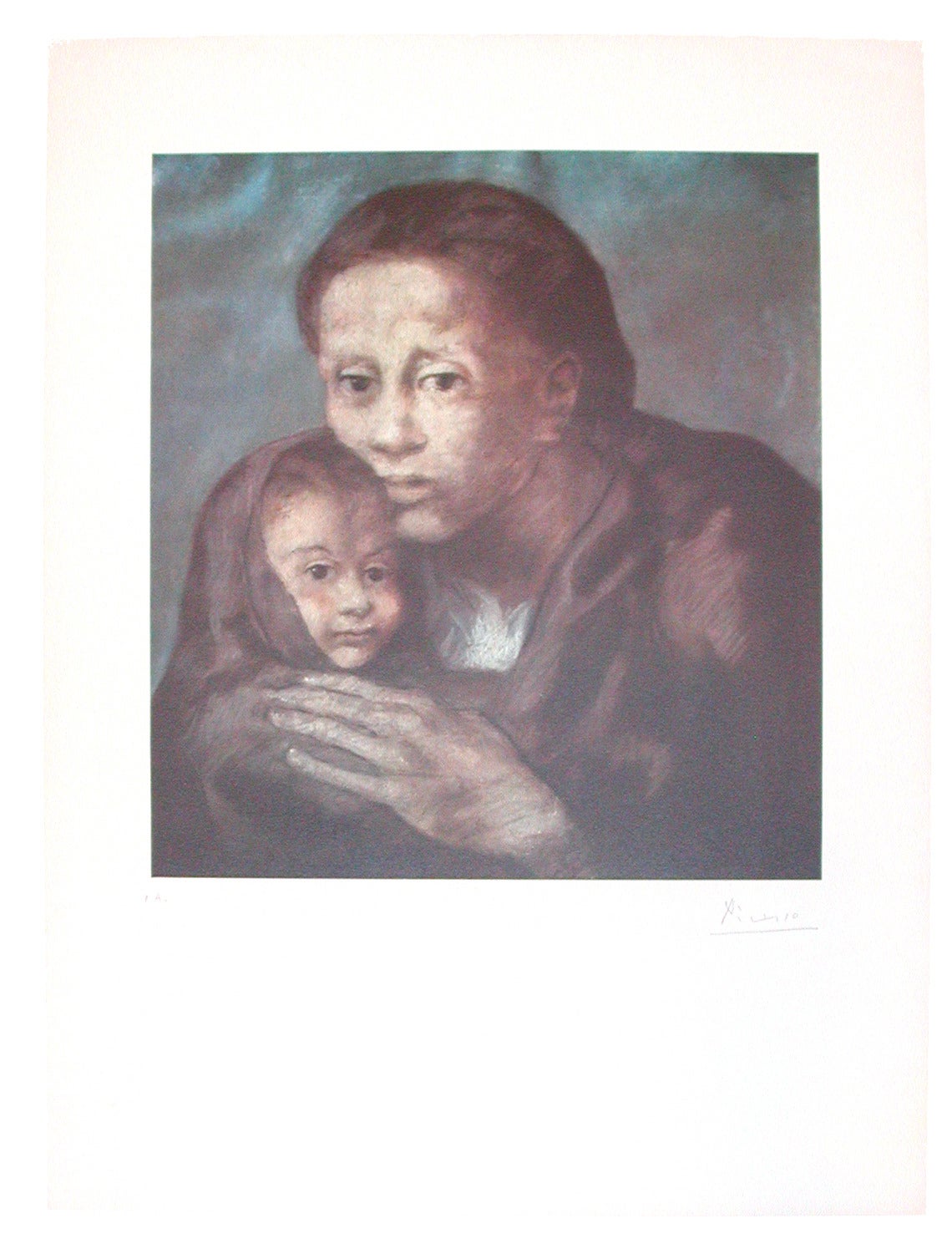 Mother & Child, Barcelona Suite - Print by Pablo Picasso