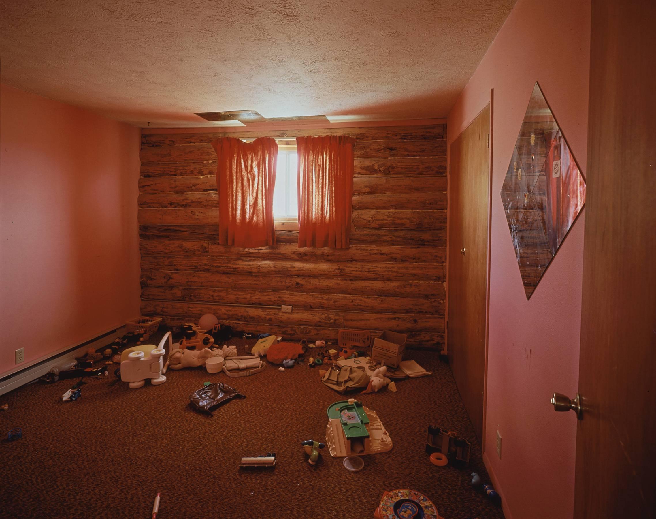 Timothy Hursley Interior Print - Timothy Hurlsey, Kids Room, Carlin Social Club, Carlin, Nevada, 1988/1990
