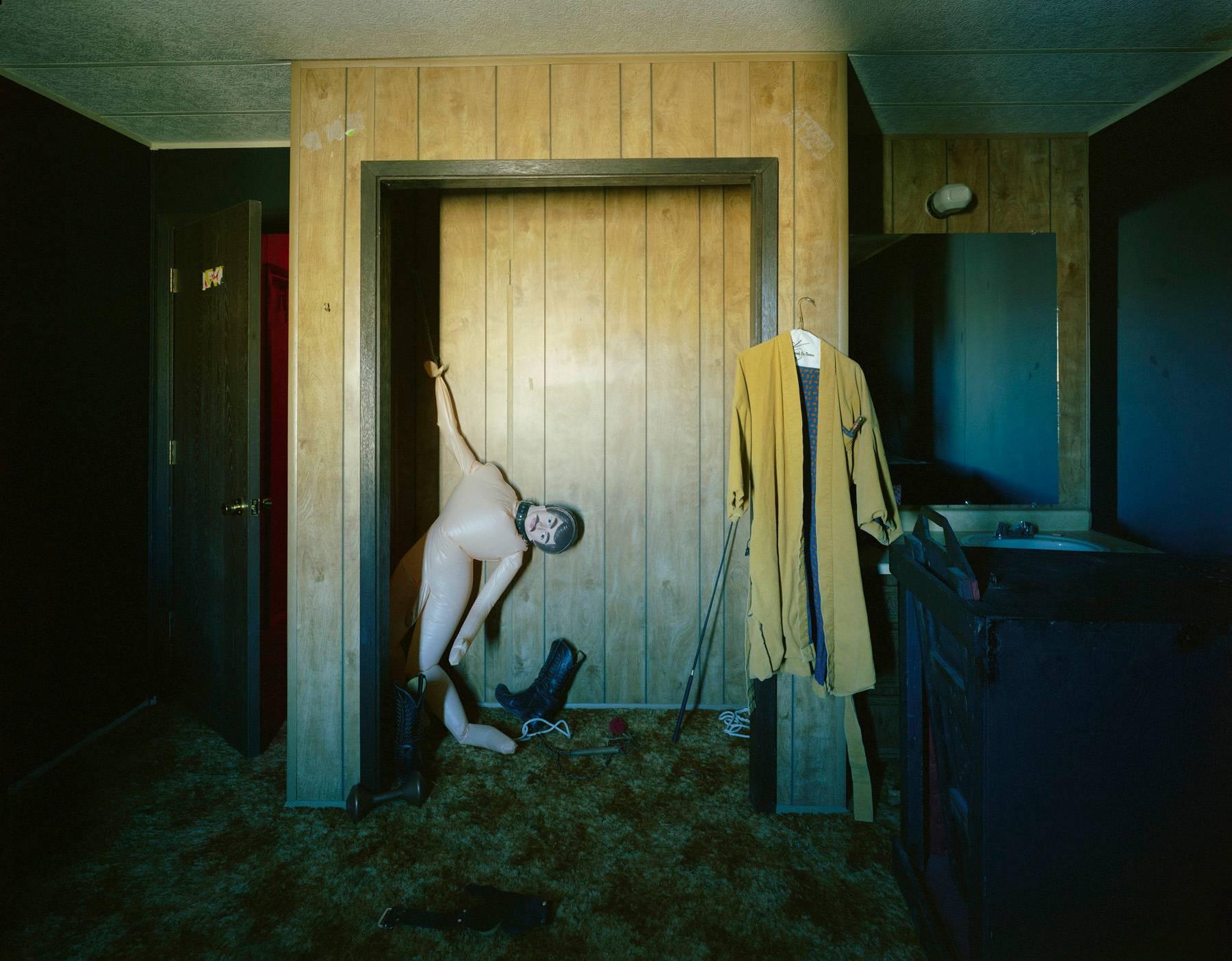 Timothy Hursley Figurative Photograph - Dominance Room, Fran's Star Ranch, Tonopah, Nevada