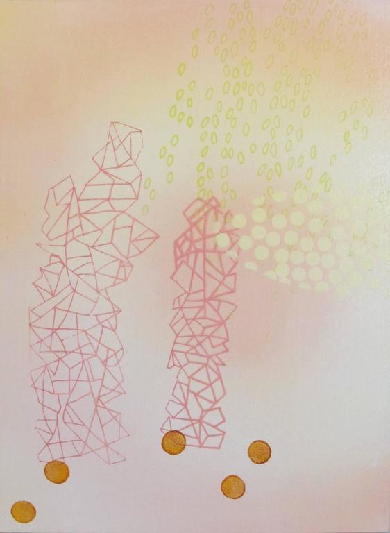 Dorothy Alig, Sense of Self INFP, Abstract acrylic on wood panel painting, 2016 - Painting by Dorothy Alig