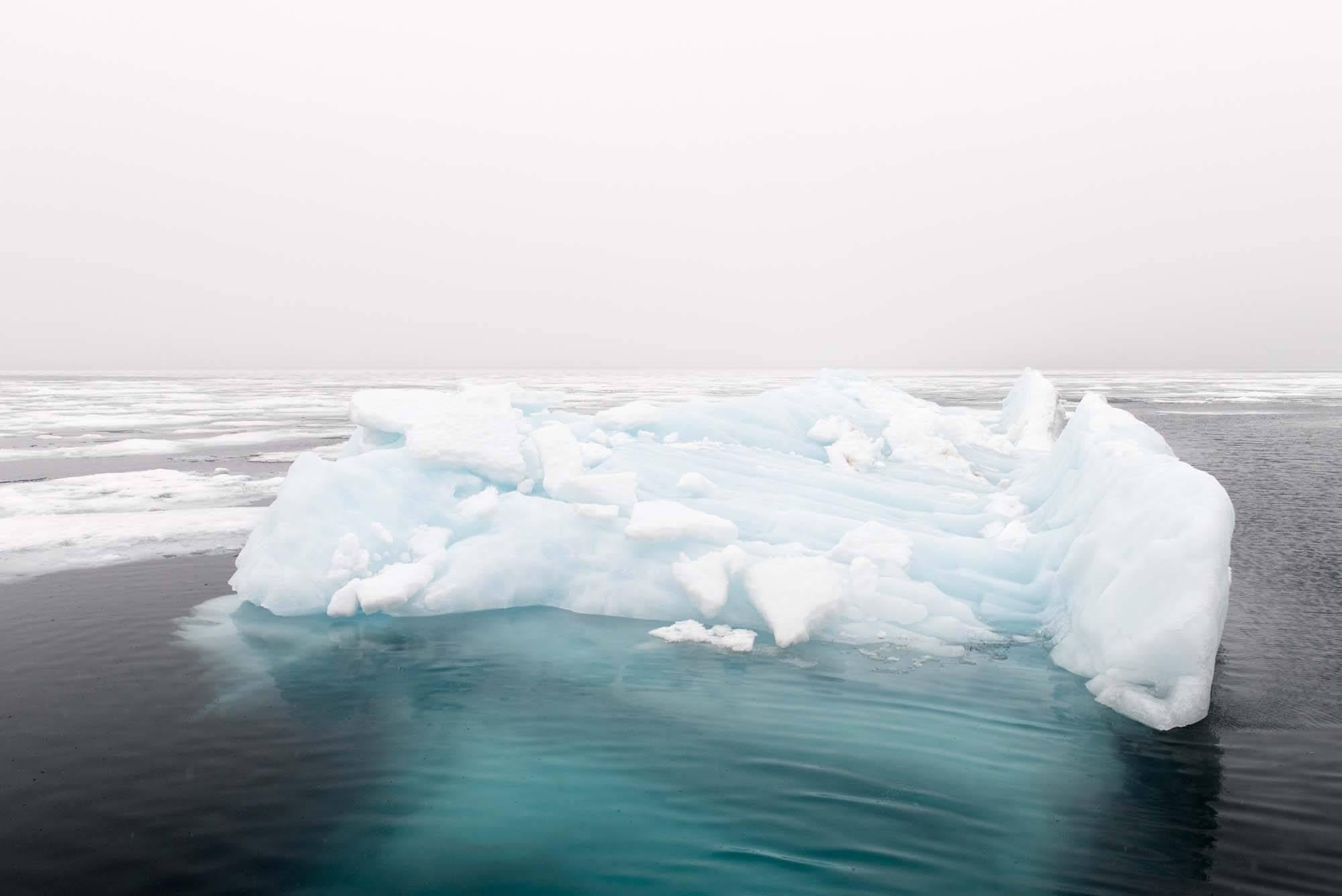 Leonard Sussman Landscape Photograph - Iceberg, Franklinsundet, Nordauslandet, Svalbard, Norway, July 2017